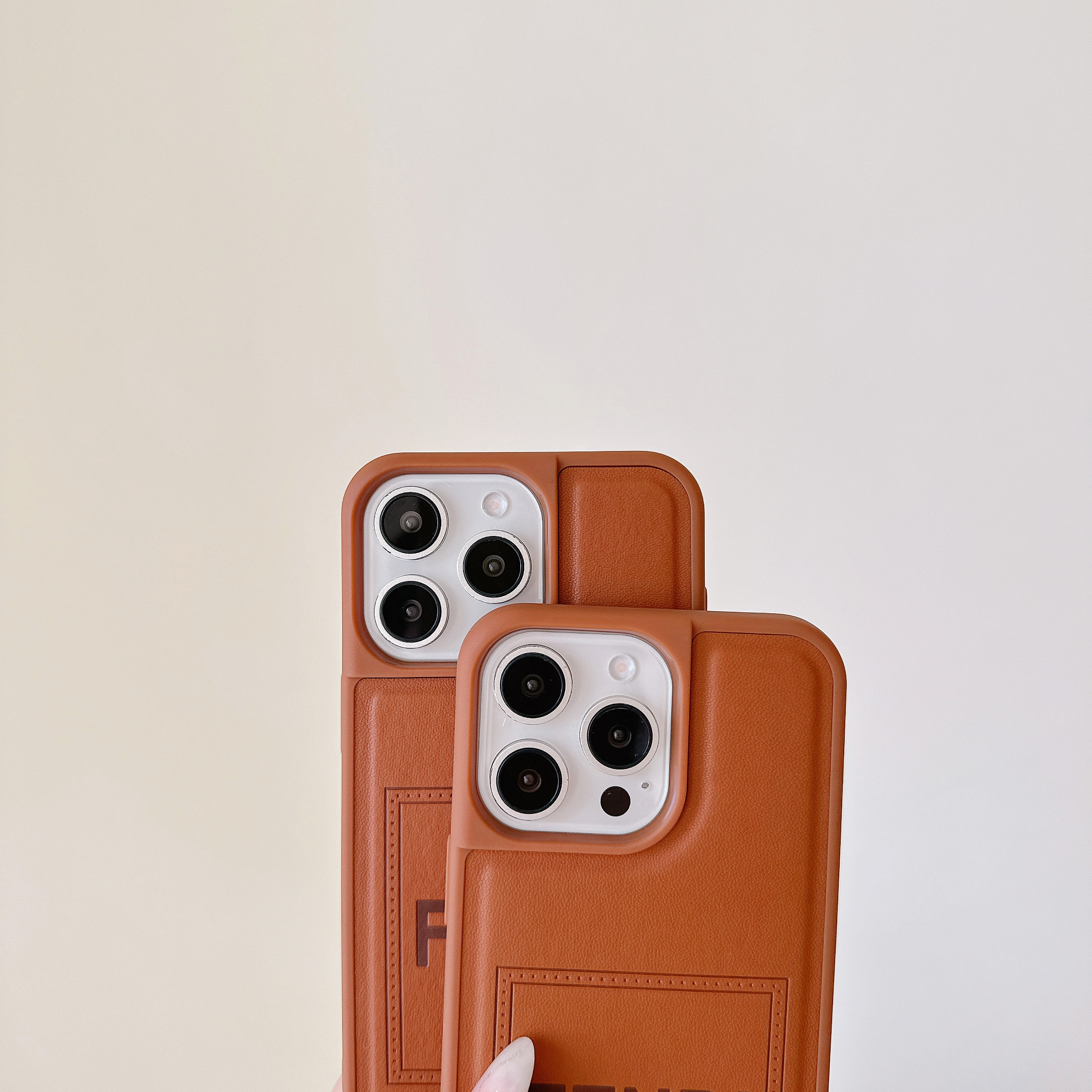 Leather FD iPhone Case Brown-YHK251112