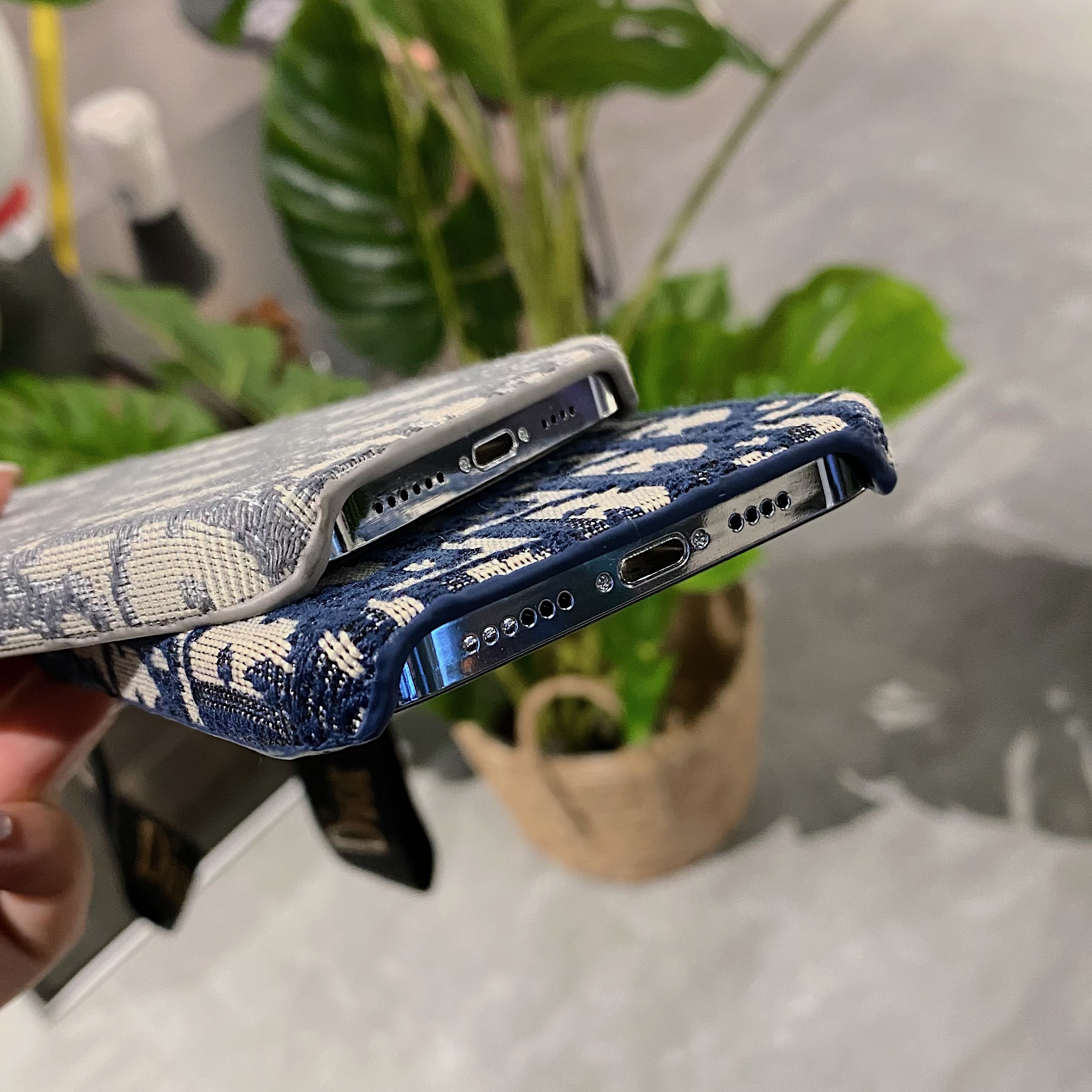 CD iPhone Case With Strap Blue-GS240315-GTOCASE