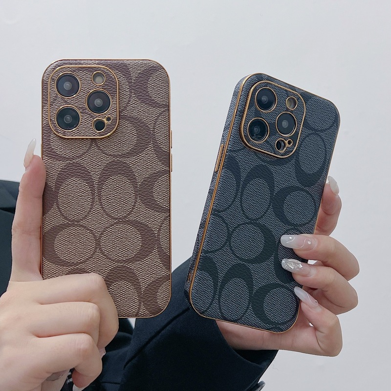 CH  iPhone Case Leather Light Brown -QBK240513-GTOCASE