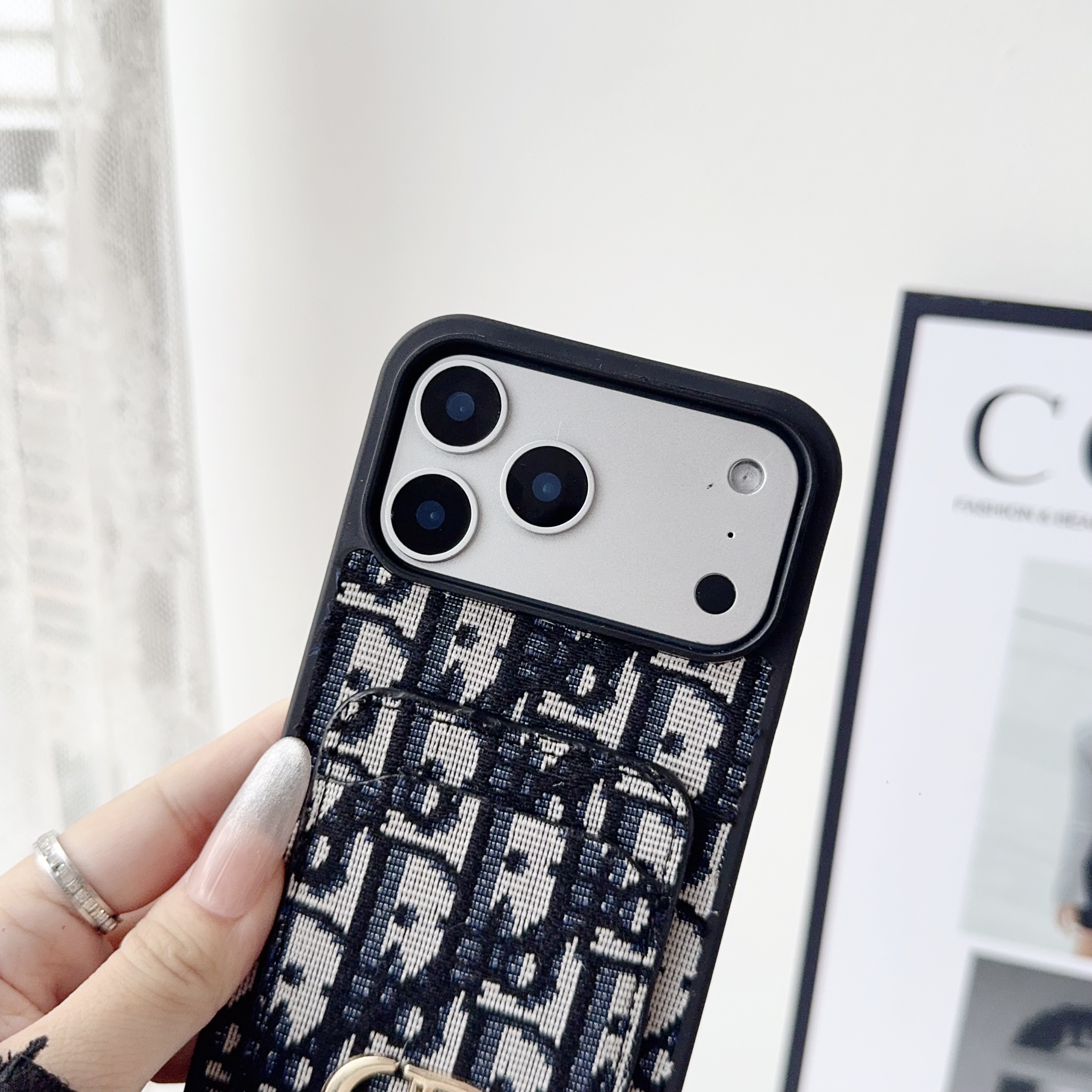 CD iPhone Case With Card Holder -SKD251525