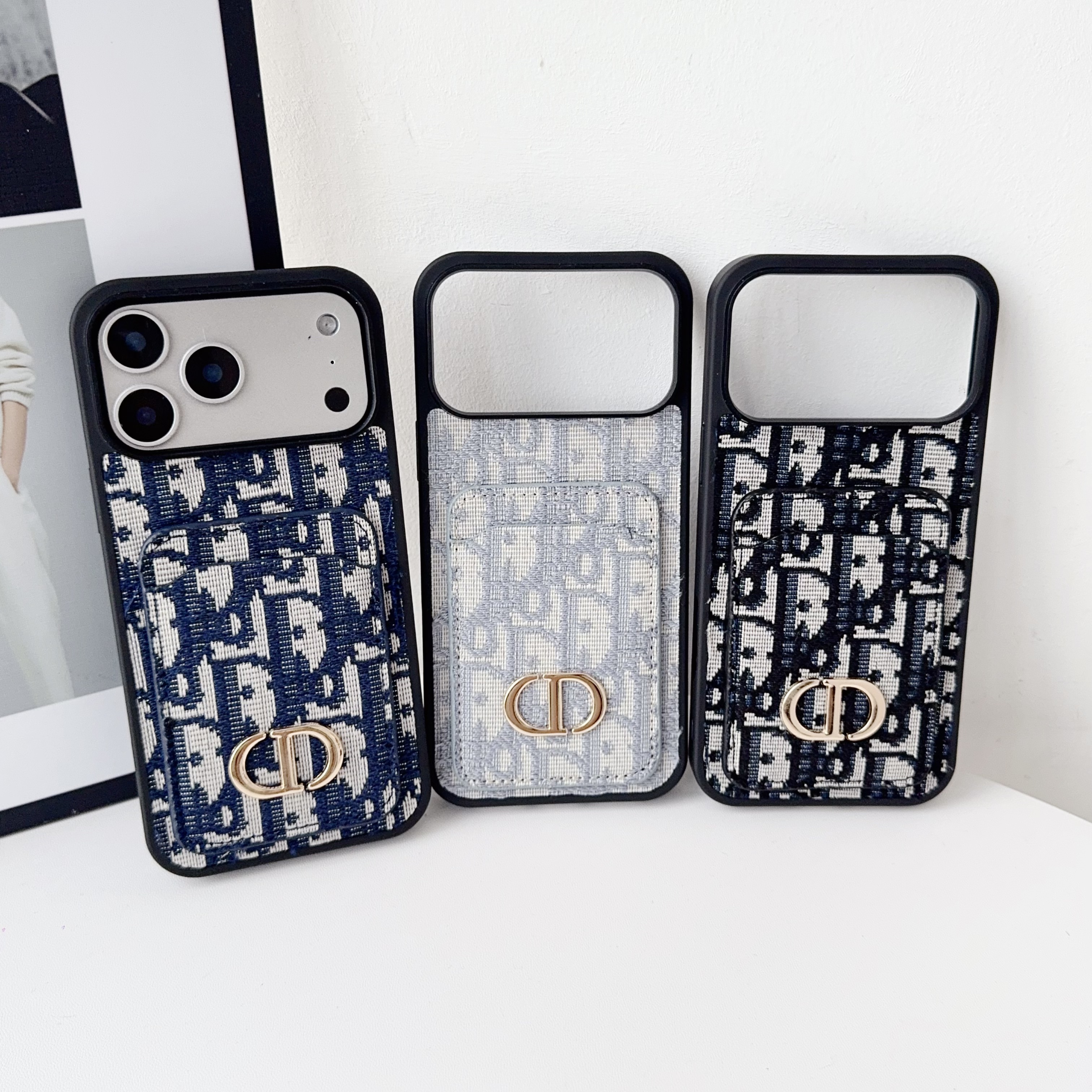 CD iPhone Case With Card Holder -SKD251525
