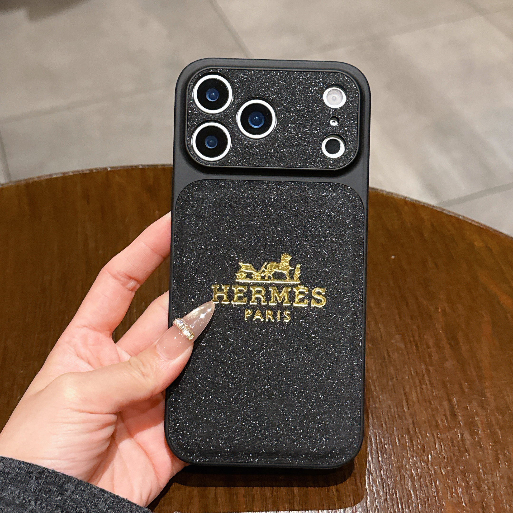 Premium CH iPhone case Black– GZLV007