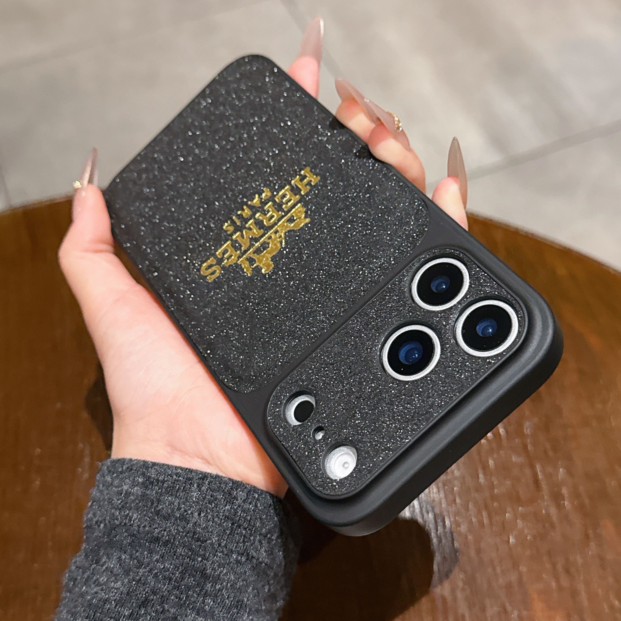 Premium CH iPhone case Black– GZLV007