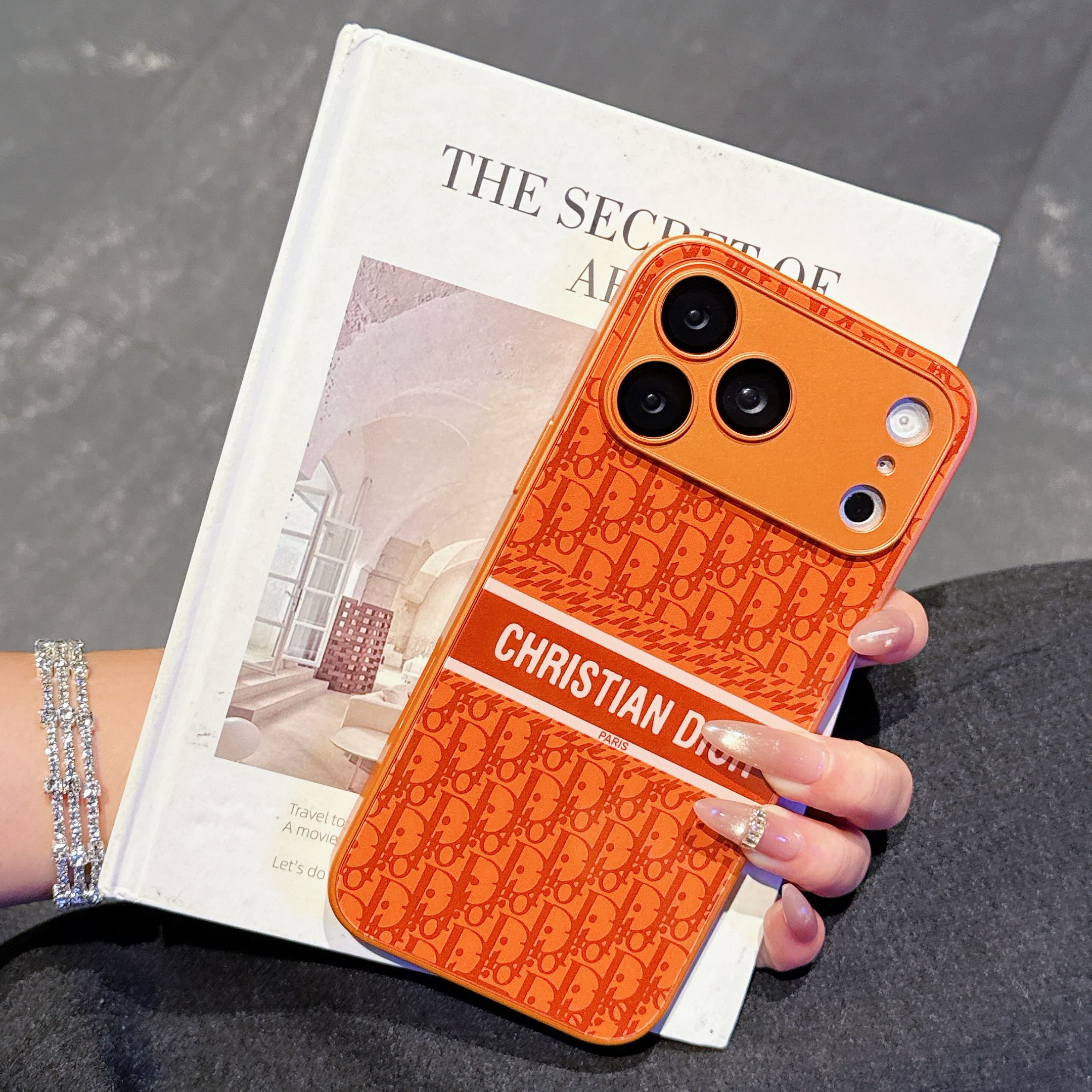 High-quality CD iPhone case orange– GZLV0010