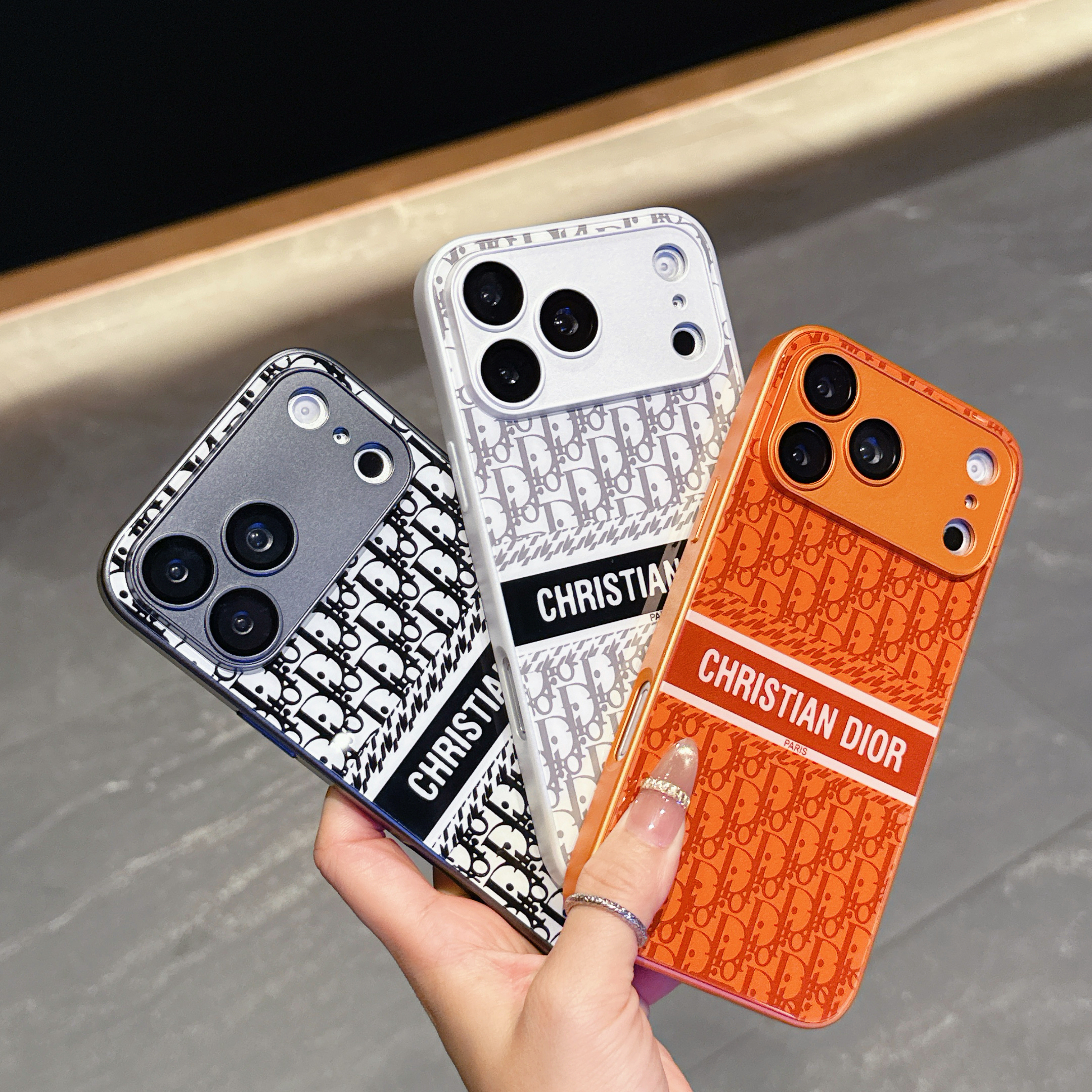 High-quality CD iPhone case orange– GZLV0010