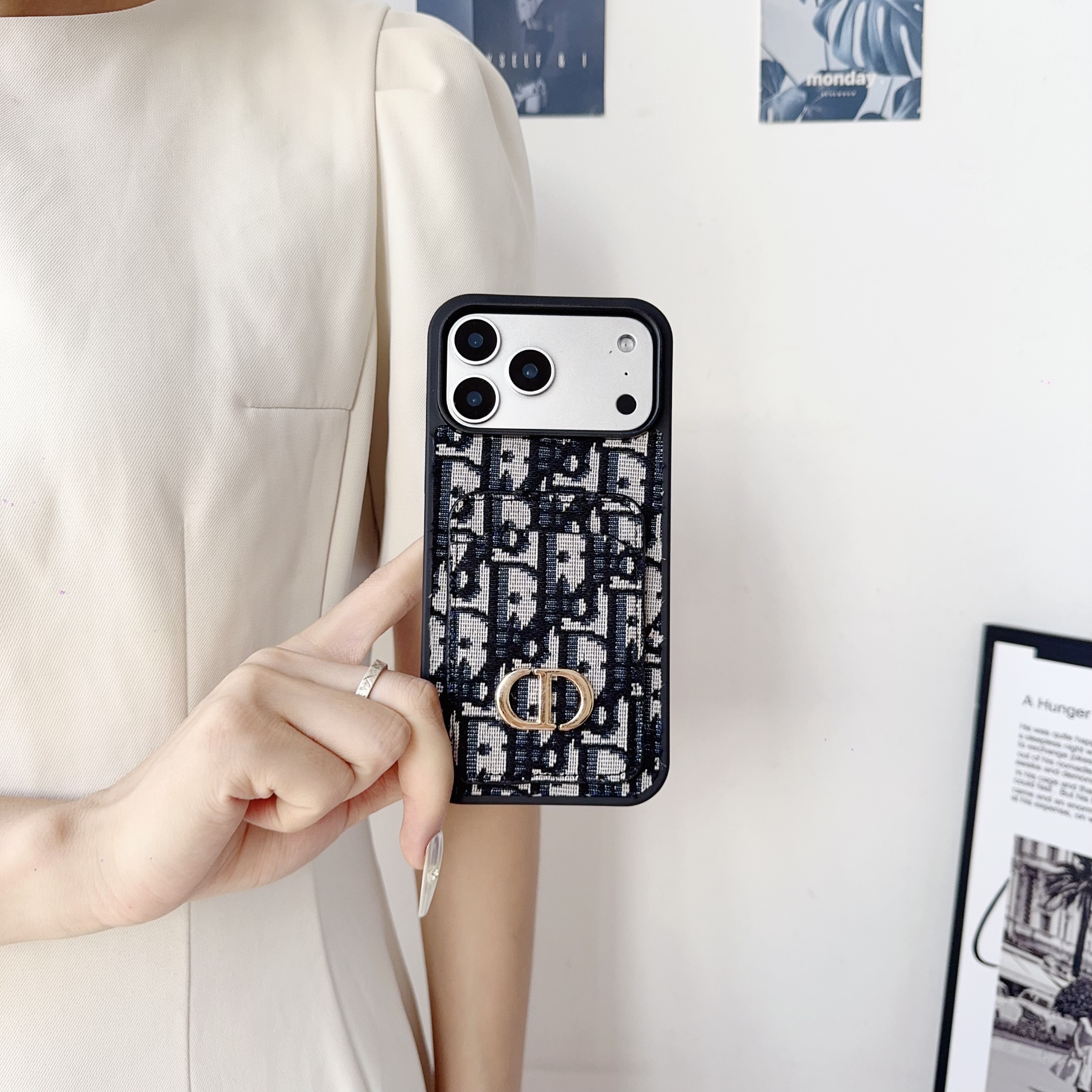 CD iPhone Case With Card Holder -SKD251525