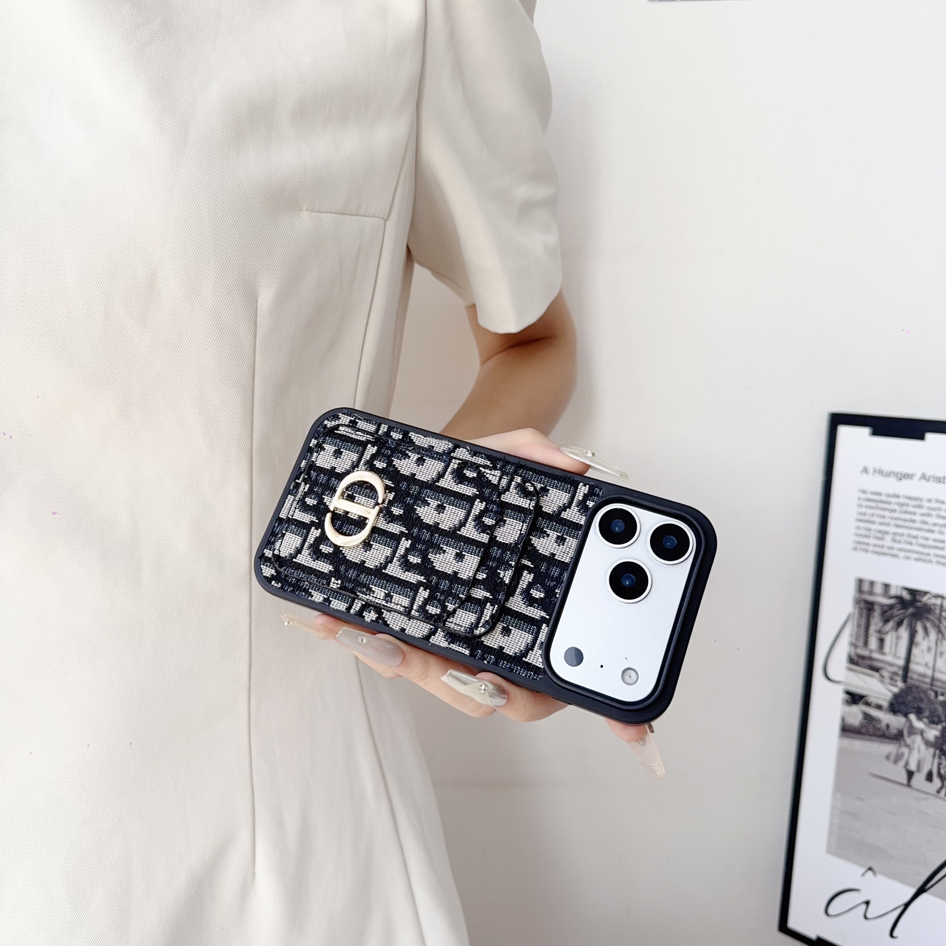 CD iPhone Case With Card Holder -SKD251525