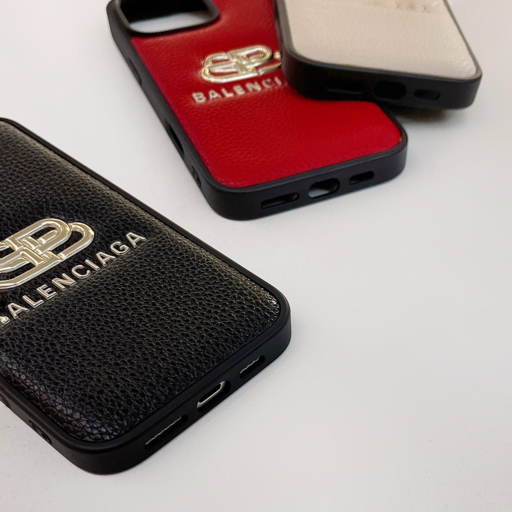 Leather BA iPhone Case Black-DPP250905