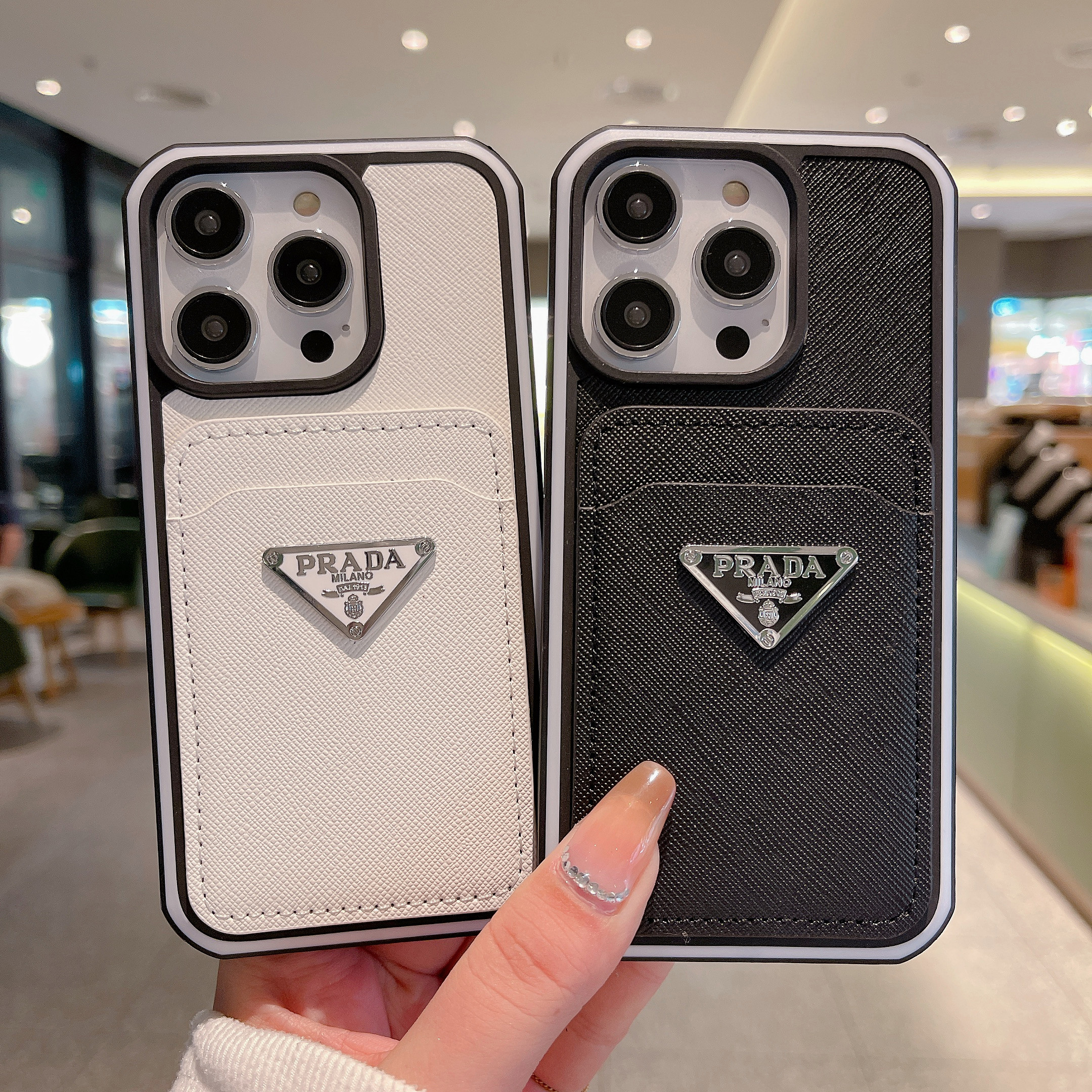 PR iPhone Case With Card Holder White -PZ240403-GTOCASE