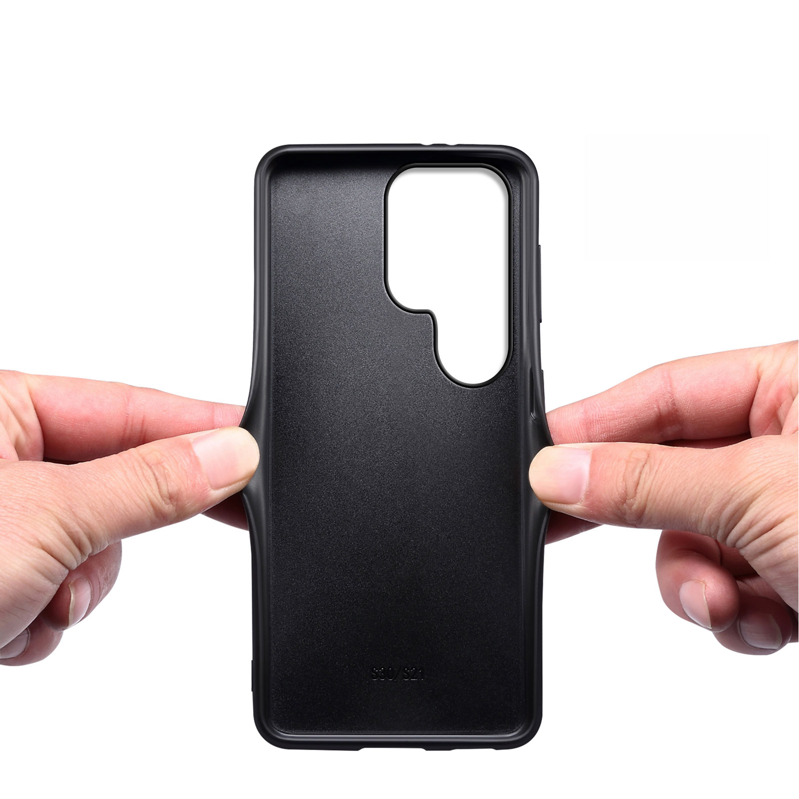 Leather Phone Case For Samsung Black-DSK241705-GTOCASE