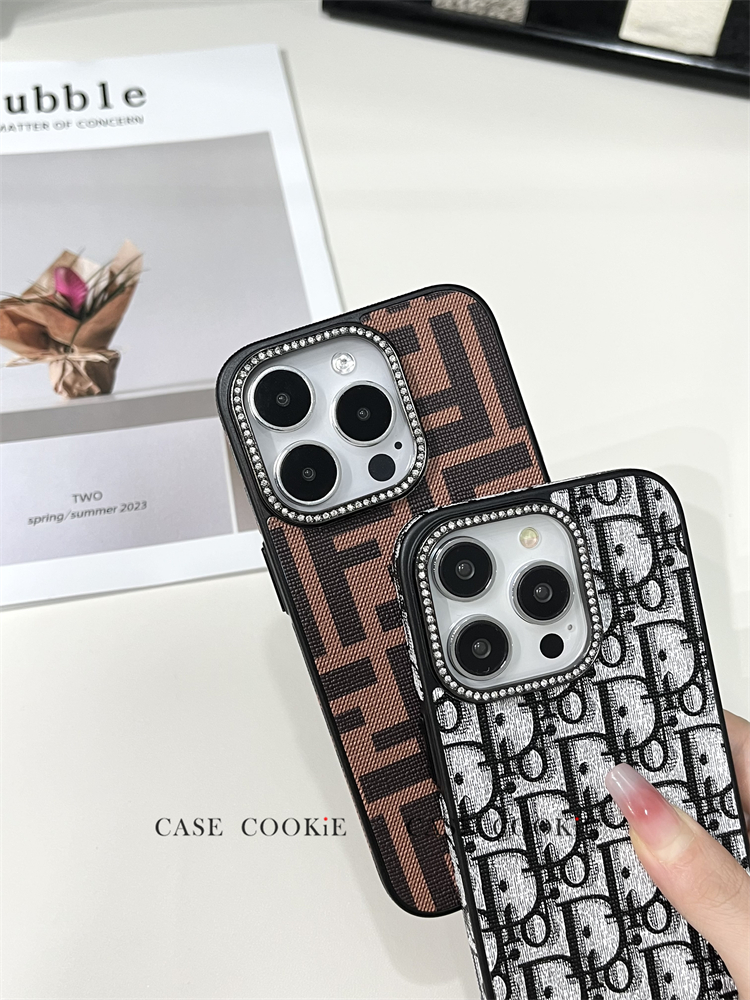 FD iPhone Case With Diamond Lens Brown-ZSK251836