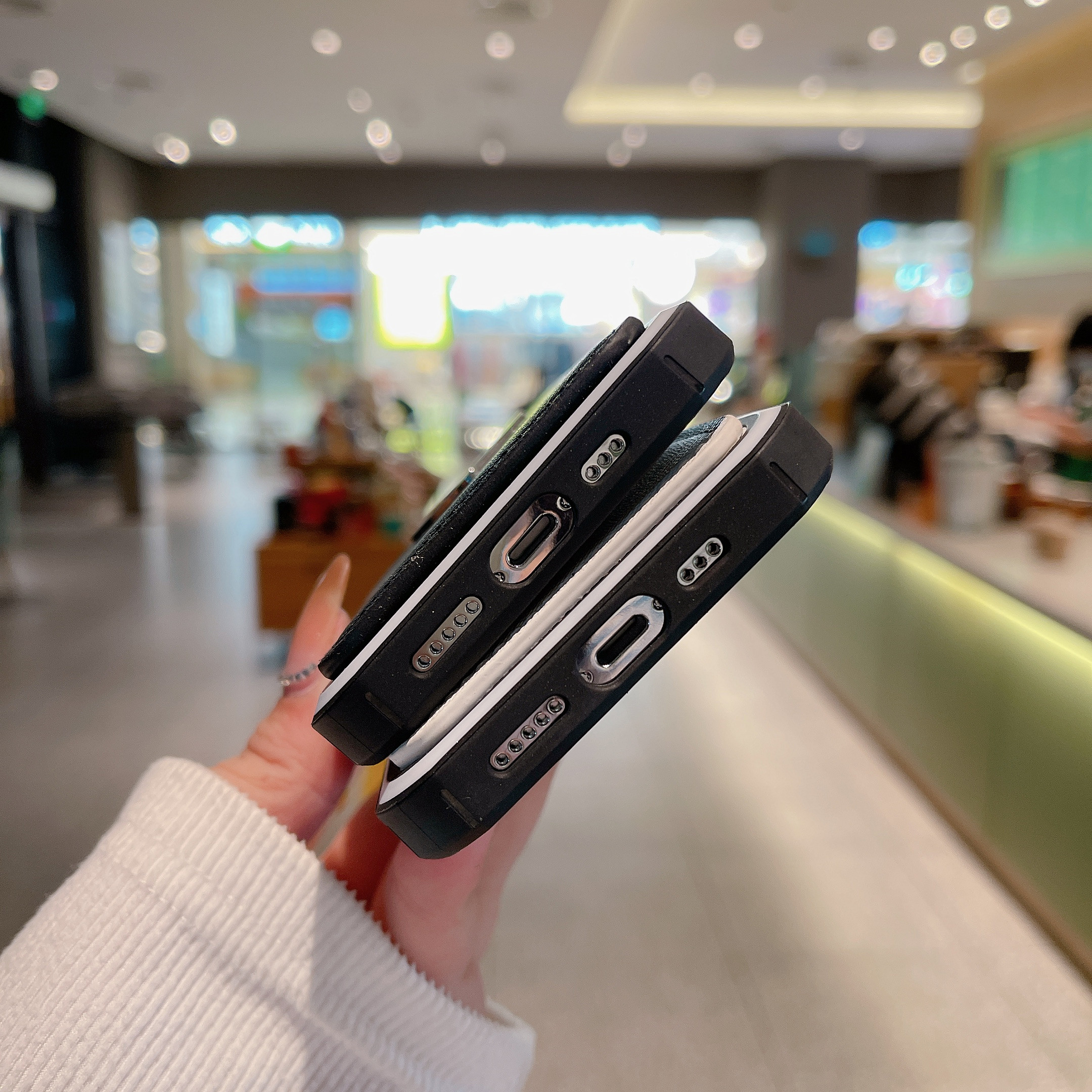 PR iPhone Case With Card Holder White -PZ240403-GTOCASE