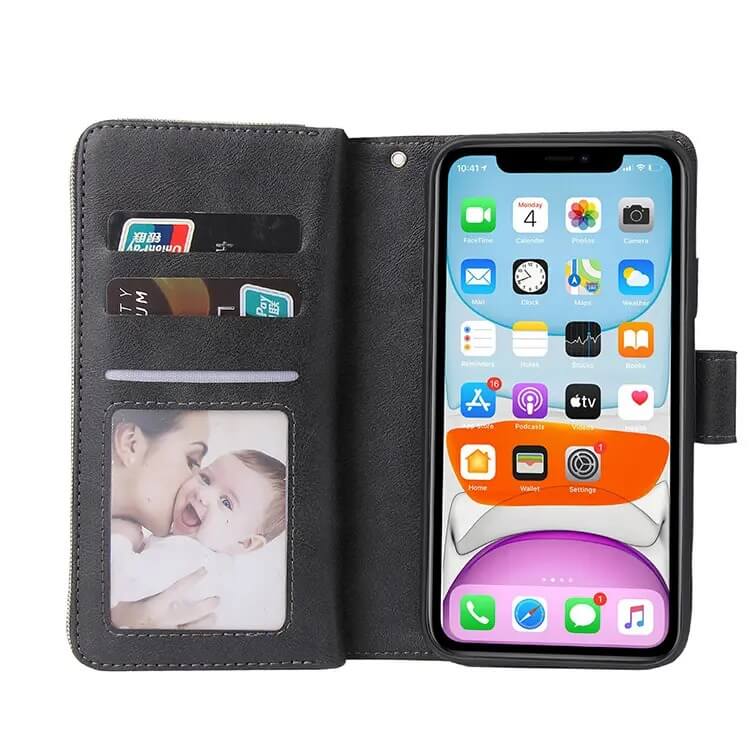 Classic iPhone Case With Wallet And Credit Card Holder-CKXS250927