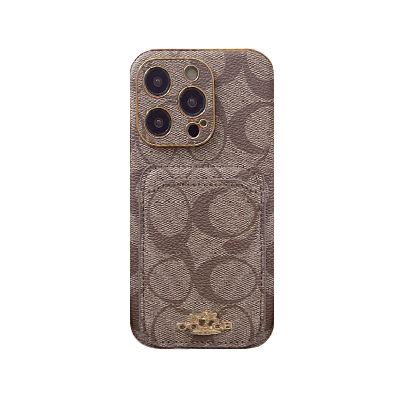 CH  iPhone Case With Card Holder Brown  -KB241651-GTOCASE