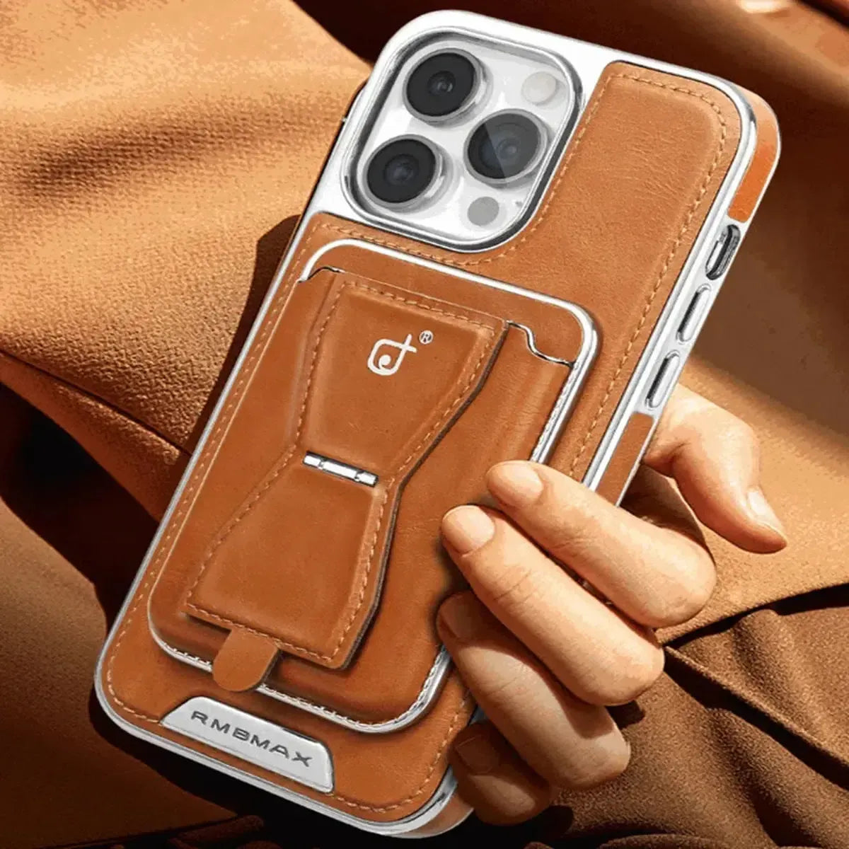 Leather IPhone case With Card Holder And Stander-ZJK250927