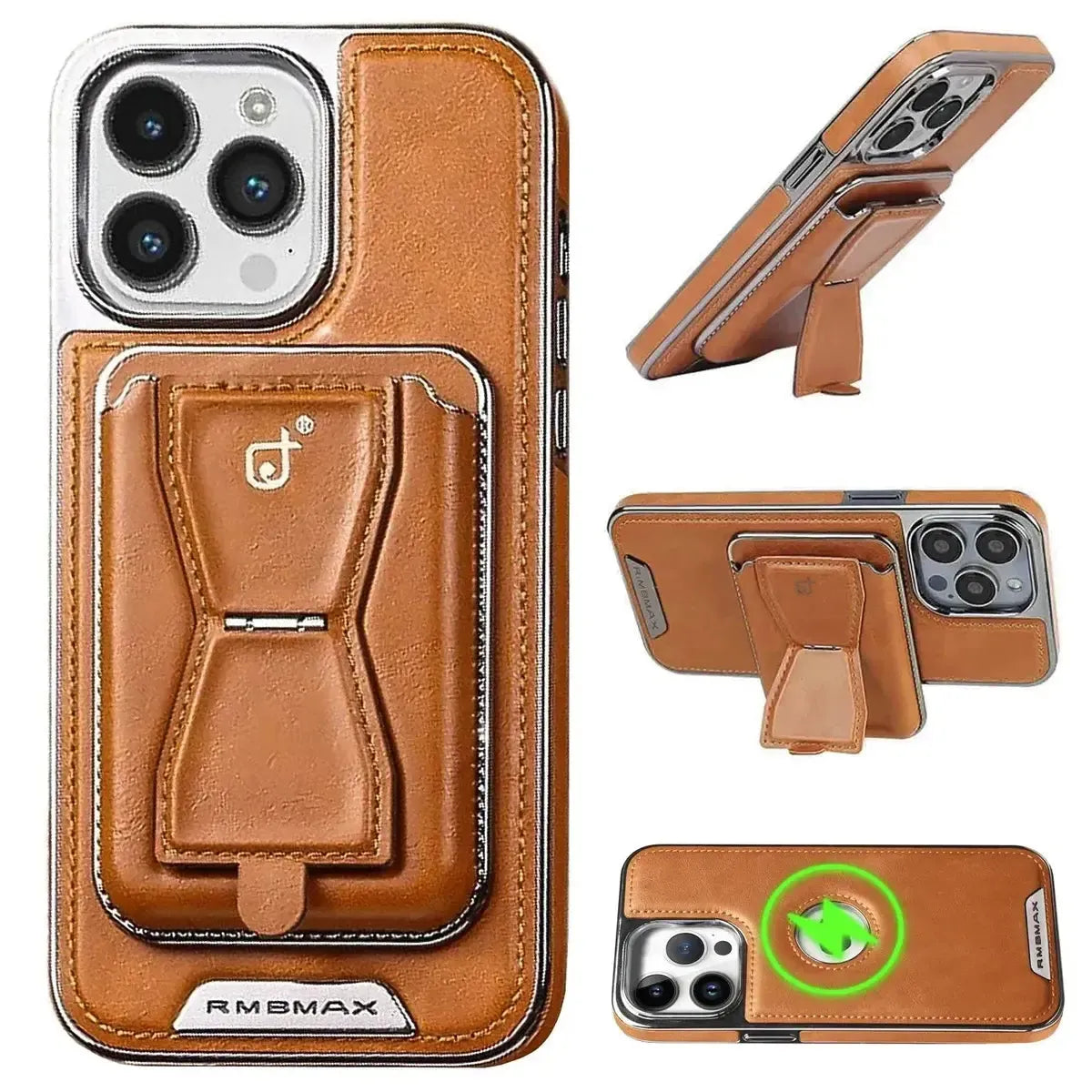 Leather IPhone case With Card Holder And Stander-ZJK250927