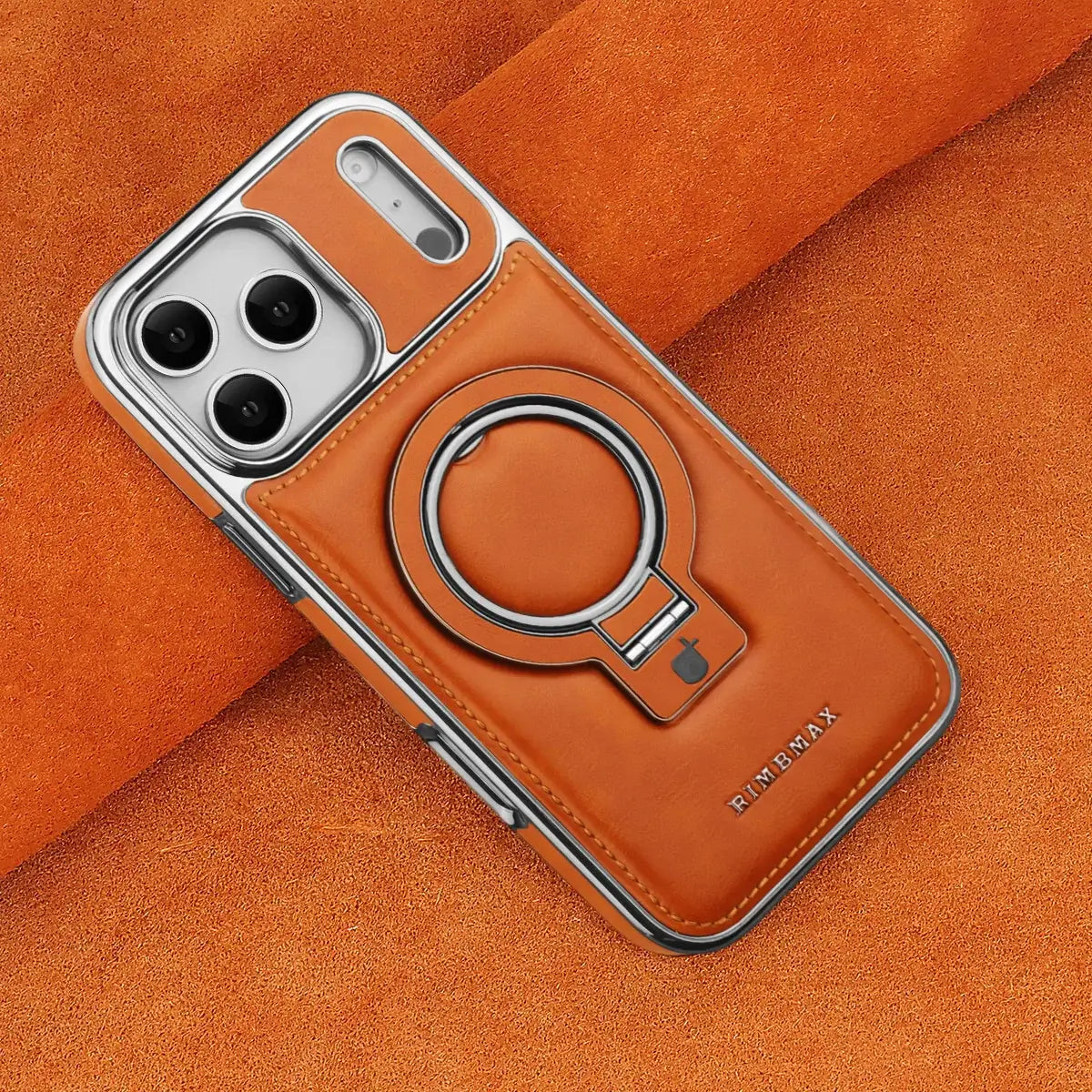 Luxury Leather Invisible Stand iPhone Case-NPK251156