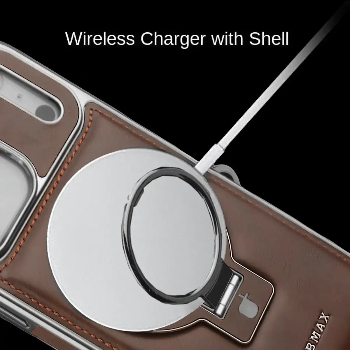 Luxury Leather Invisible Stand iPhone Case-NPK251156