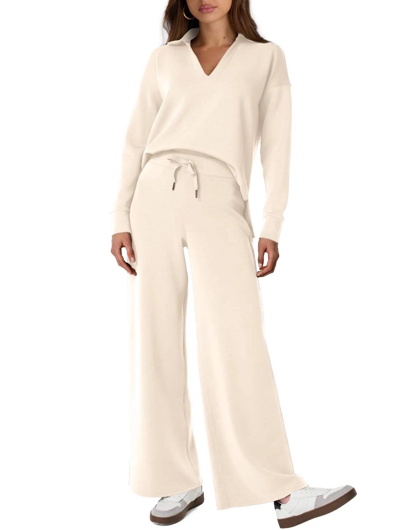 🔥Last Day Sale 49% OFF🏆️Women's 2 Piece Sets Outfits Casual Long Sleeve Sweatsuits Sets