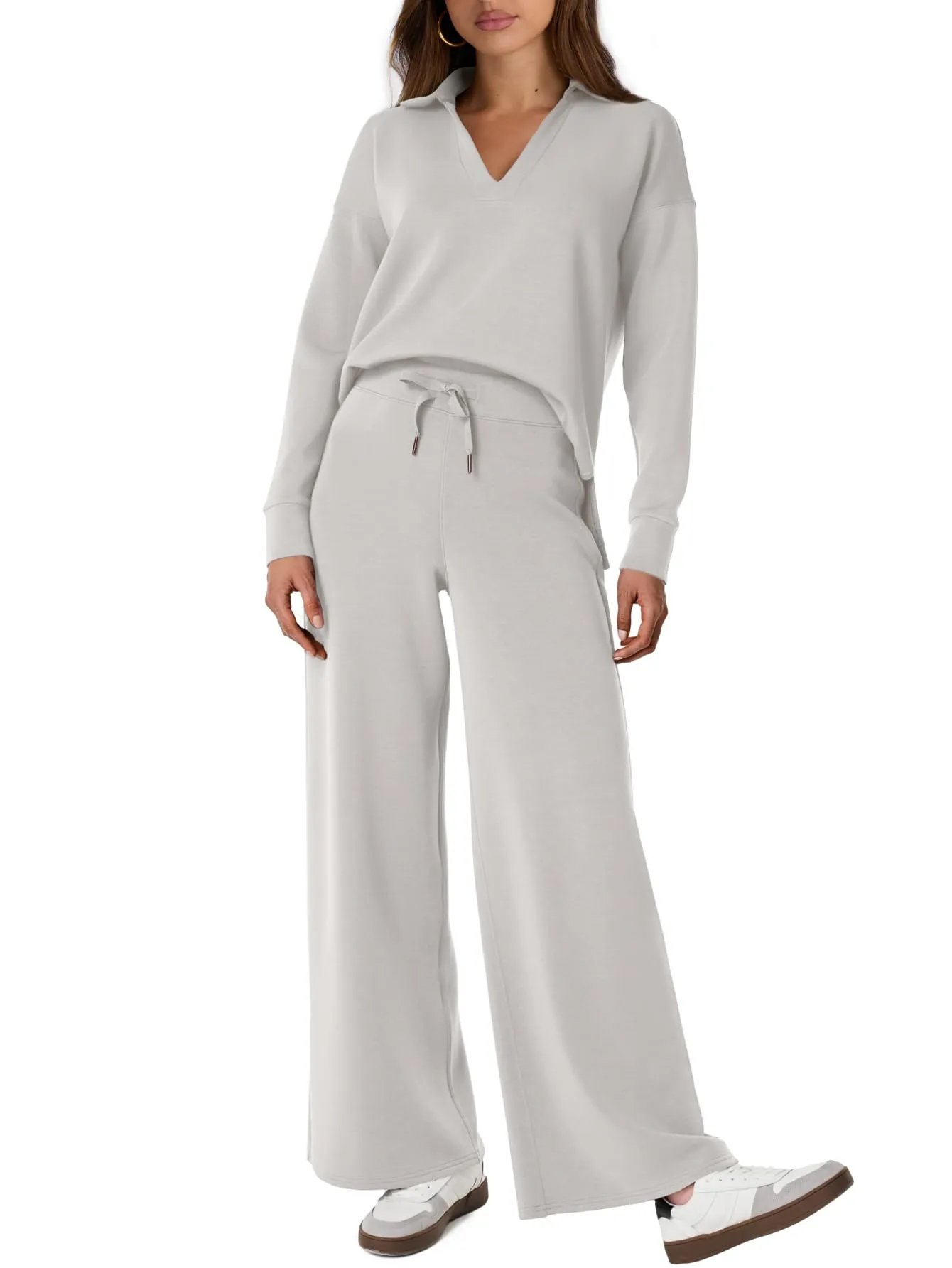 🔥Last Day Sale 49% OFF🏆️Women's 2 Piece Sets Outfits Casual Long Sleeve Sweatsuits Sets