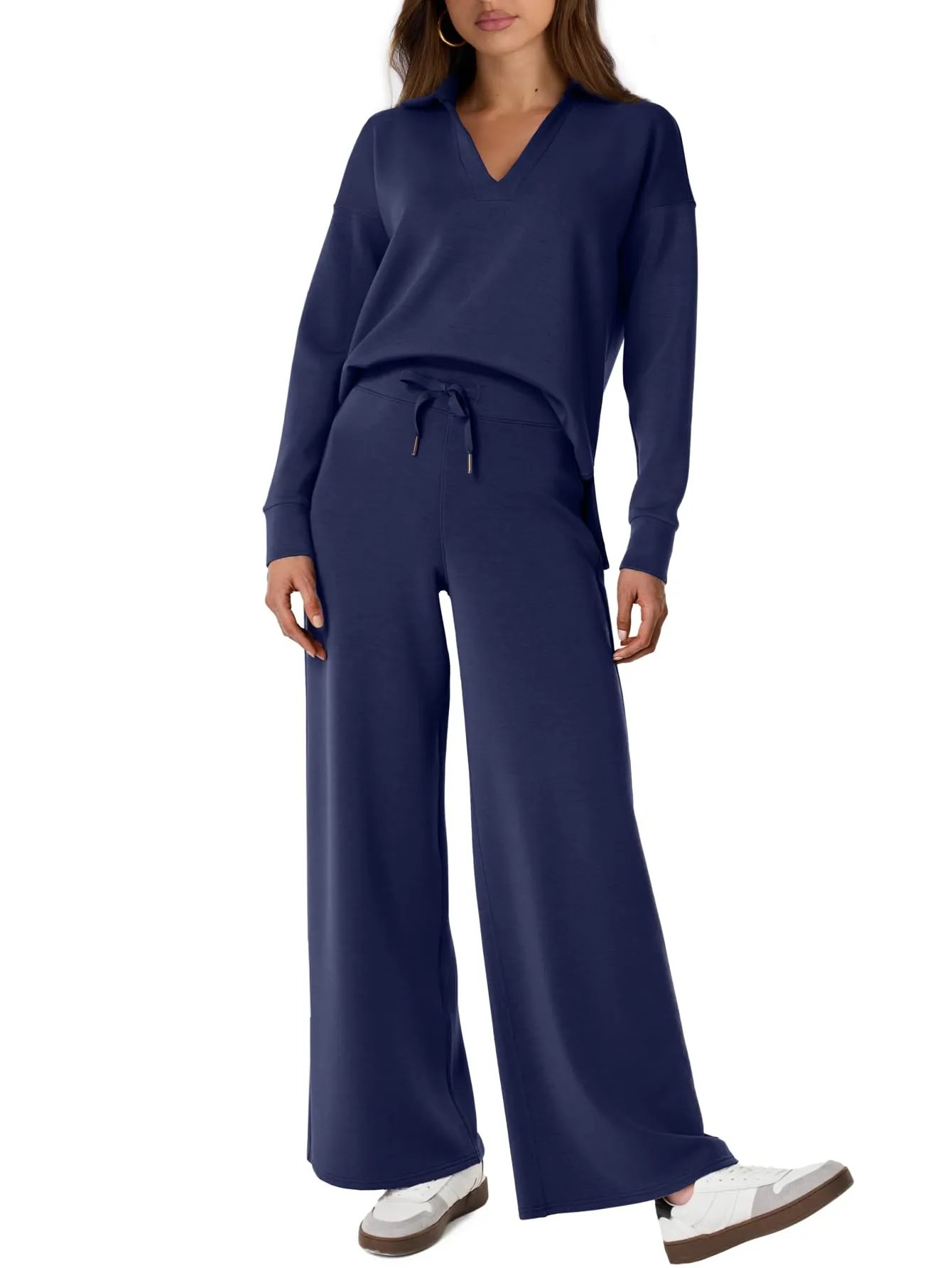 🔥Last Day Sale 49% OFF🏆️Women's 2 Piece Sets Outfits Casual Long Sleeve Sweatsuits Sets