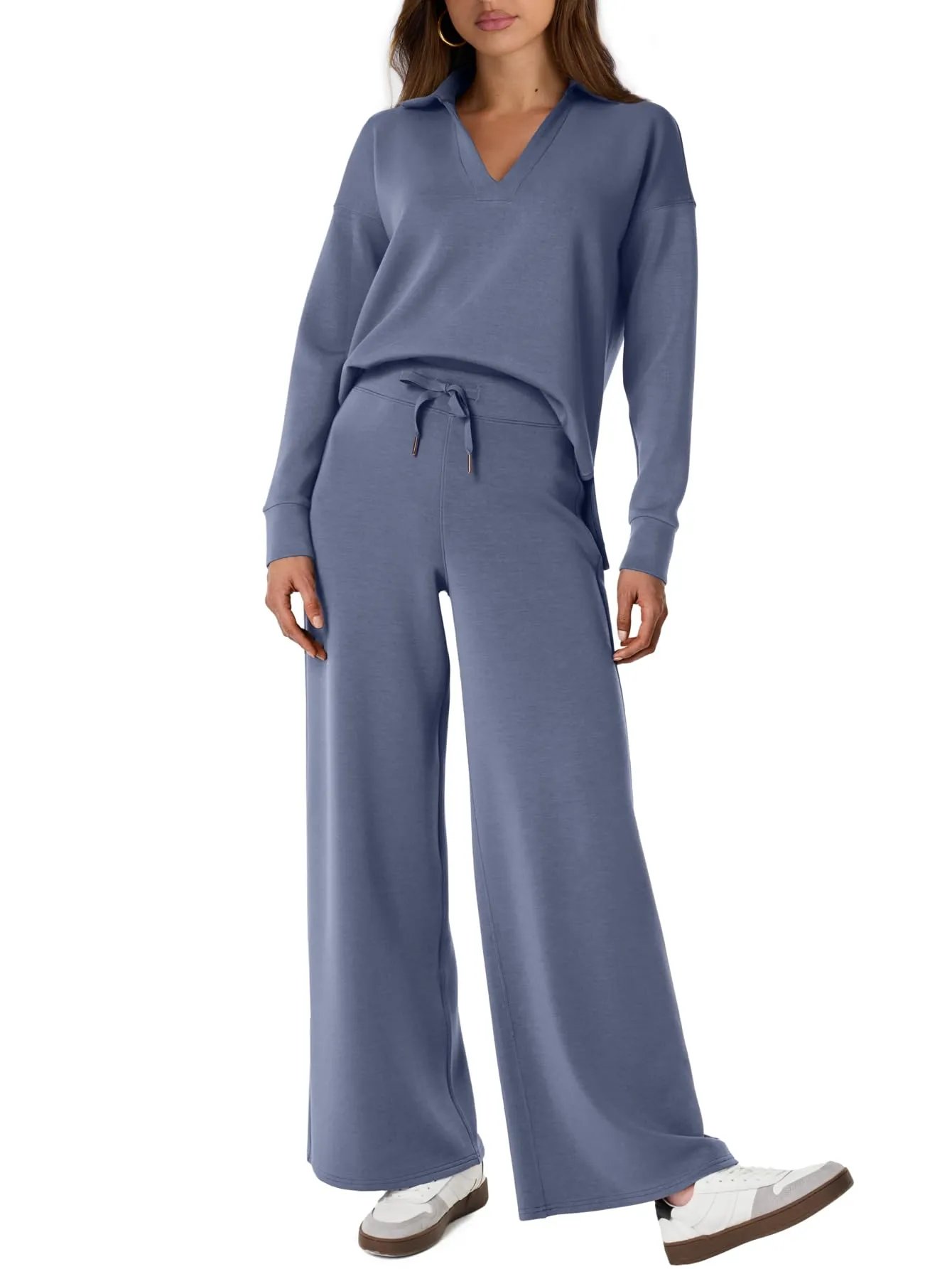 🔥Last Day Sale 49% OFF🏆️Women's 2 Piece Sets Outfits Casual Long Sleeve Sweatsuits Sets