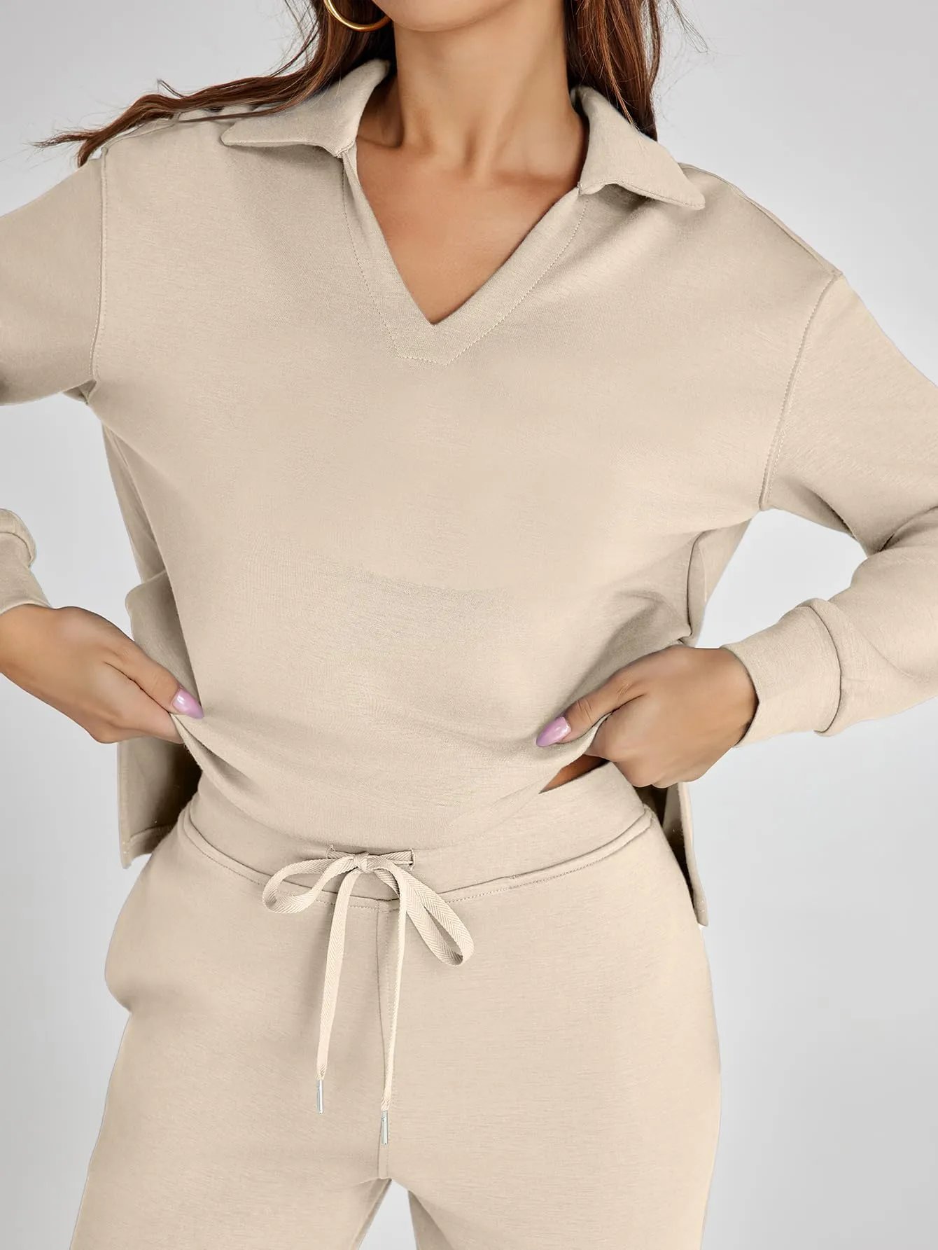 🔥Last Day Sale 49% OFF🏆️Women's 2 Piece Sets Outfits Casual Long Sleeve Sweatsuits Sets