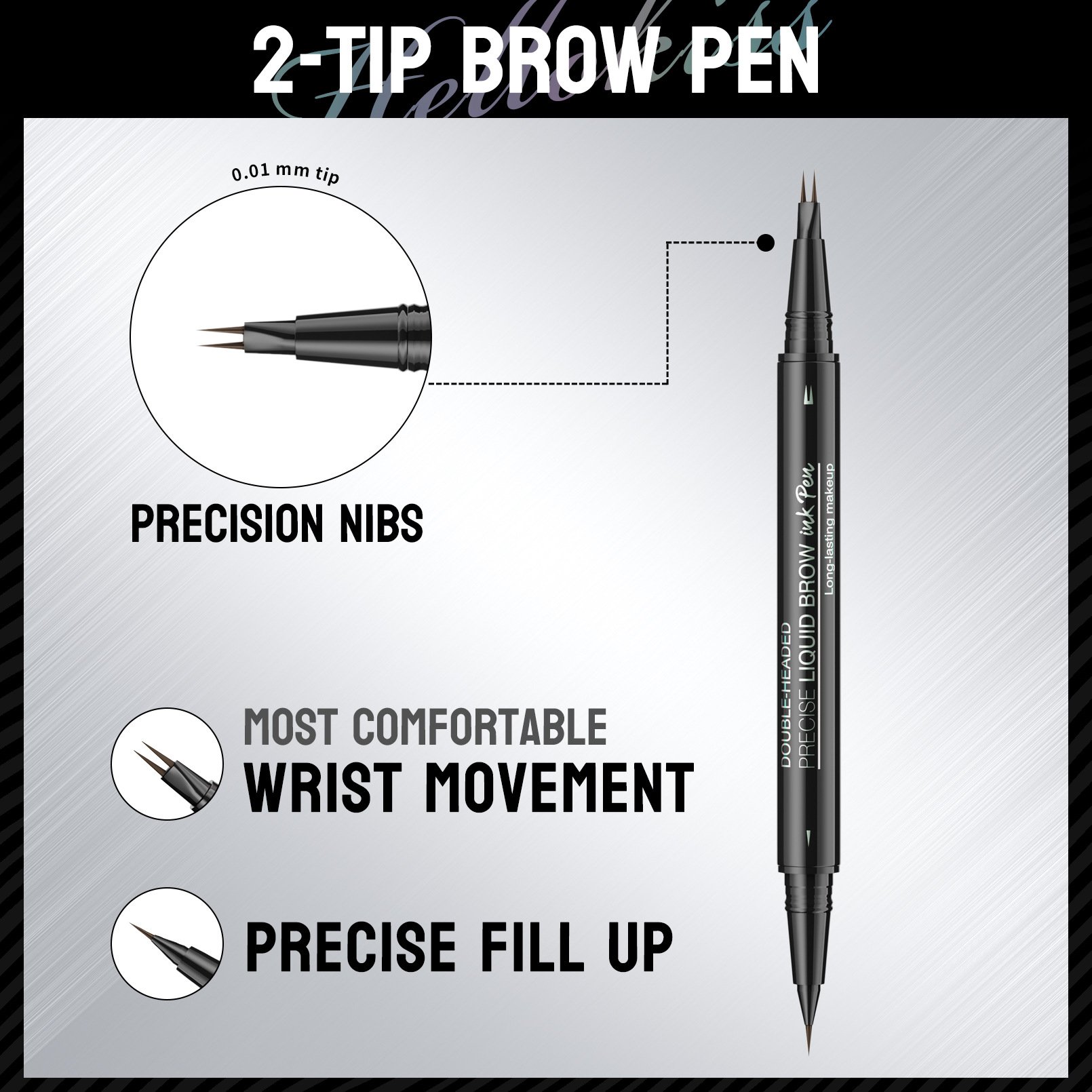 🎉Buy One Get One Free🎁 - Curved Eyebrow Pen - Microblading Eyebrow Pencil, Brow Pencil 2-in-1 Dual-Ended Eyebrow Pen