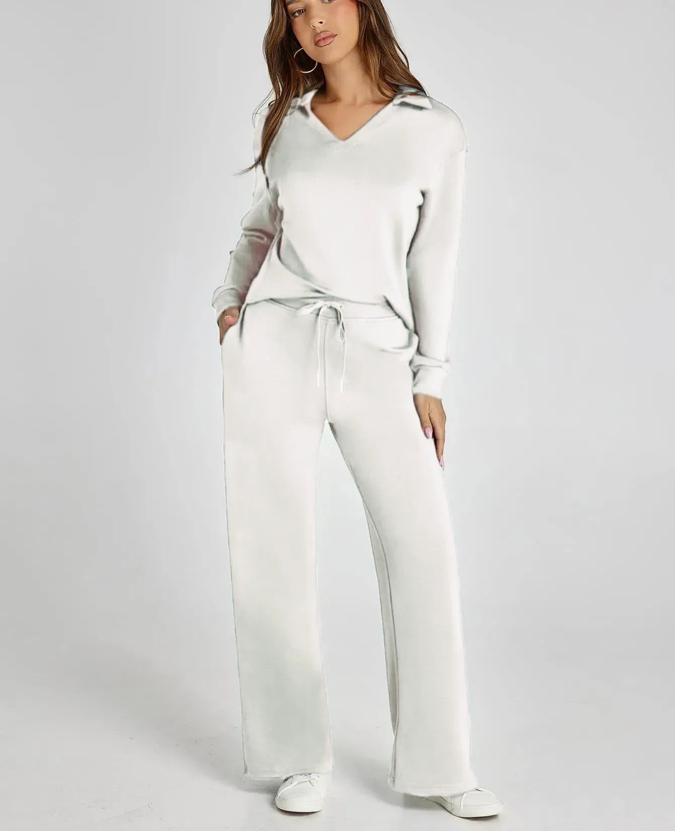 🔥Last Day Sale 49% OFF🏆️Women's 2 Piece Sets Outfits Casual Long Sleeve Sweatsuits Sets