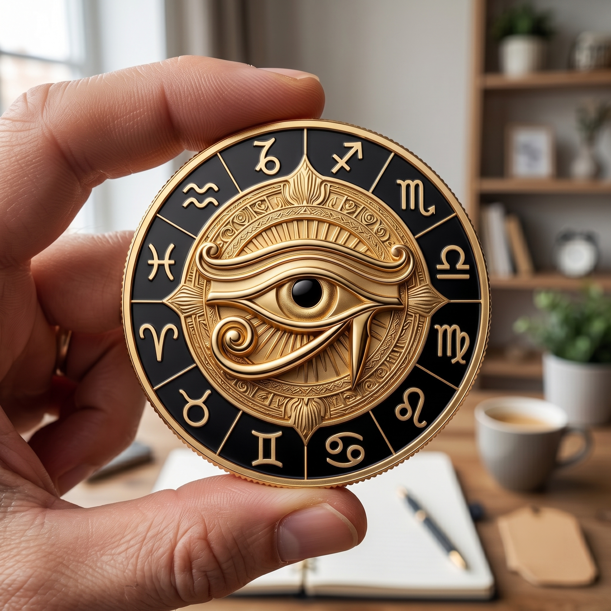 Horus Eye Zodiac Commemorative Coin