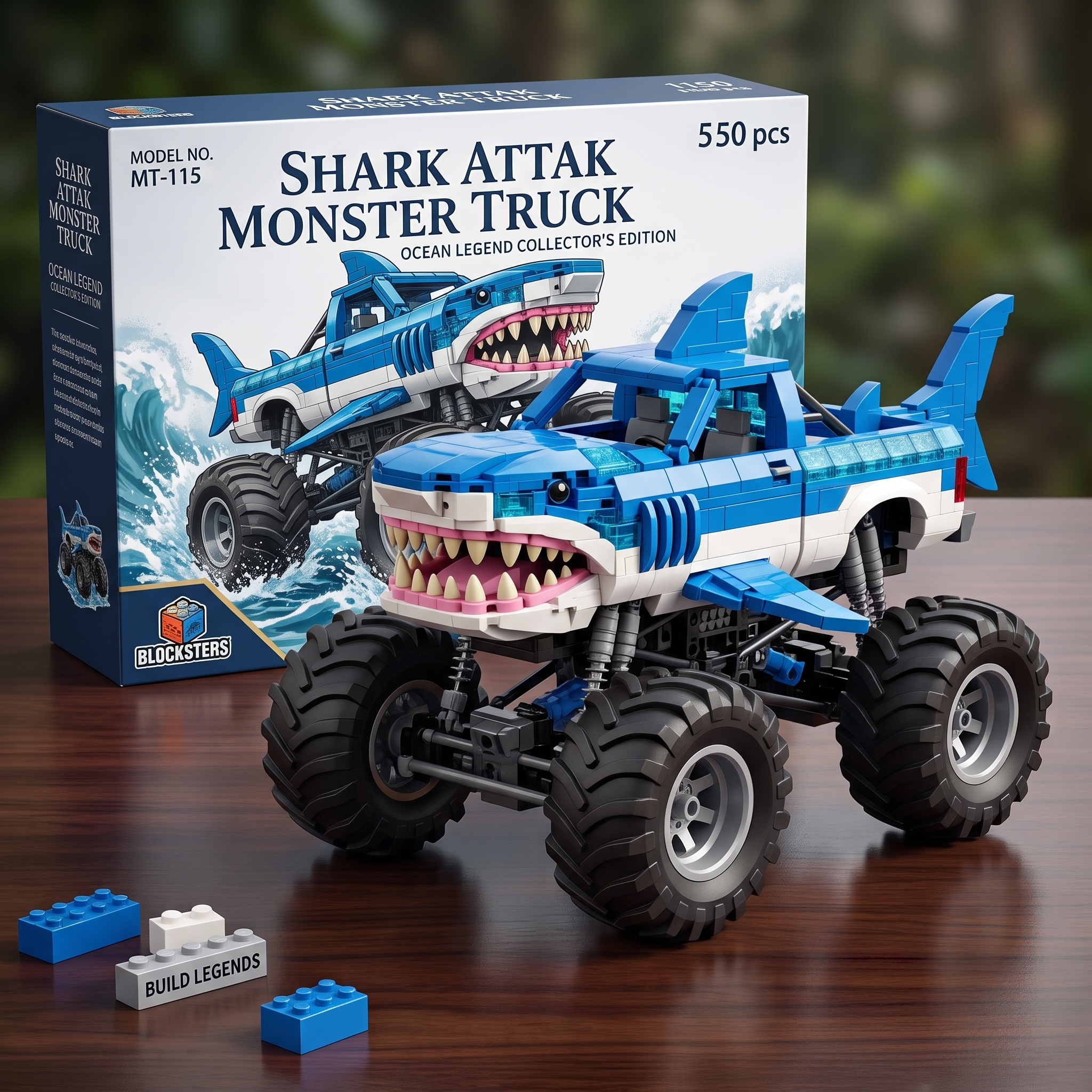 Shark Attak Monster Truck Building Set