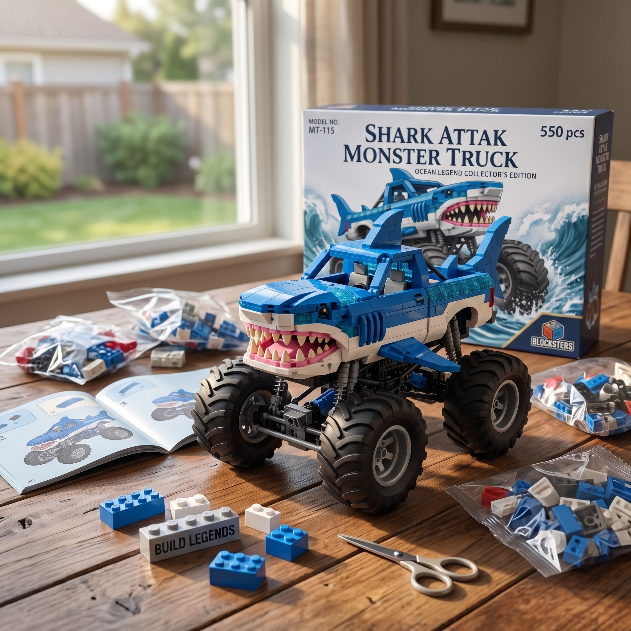 Shark Attak Monster Truck Building Set