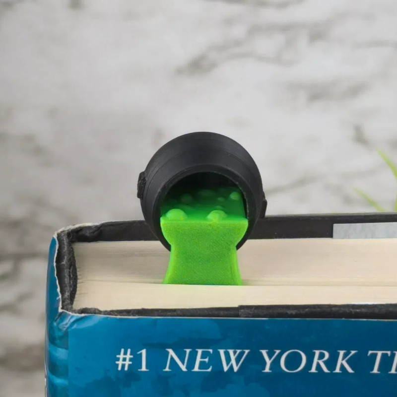 3D Spilled Witches Cauldron Bookmark