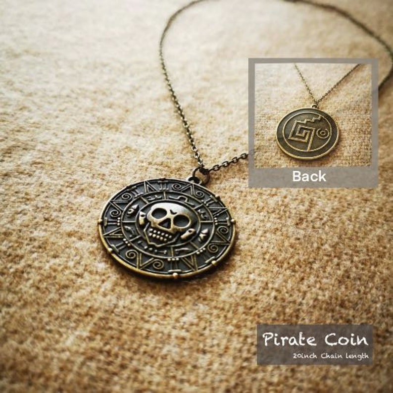 Pirate coin Necklace | Pirate coin Keychain