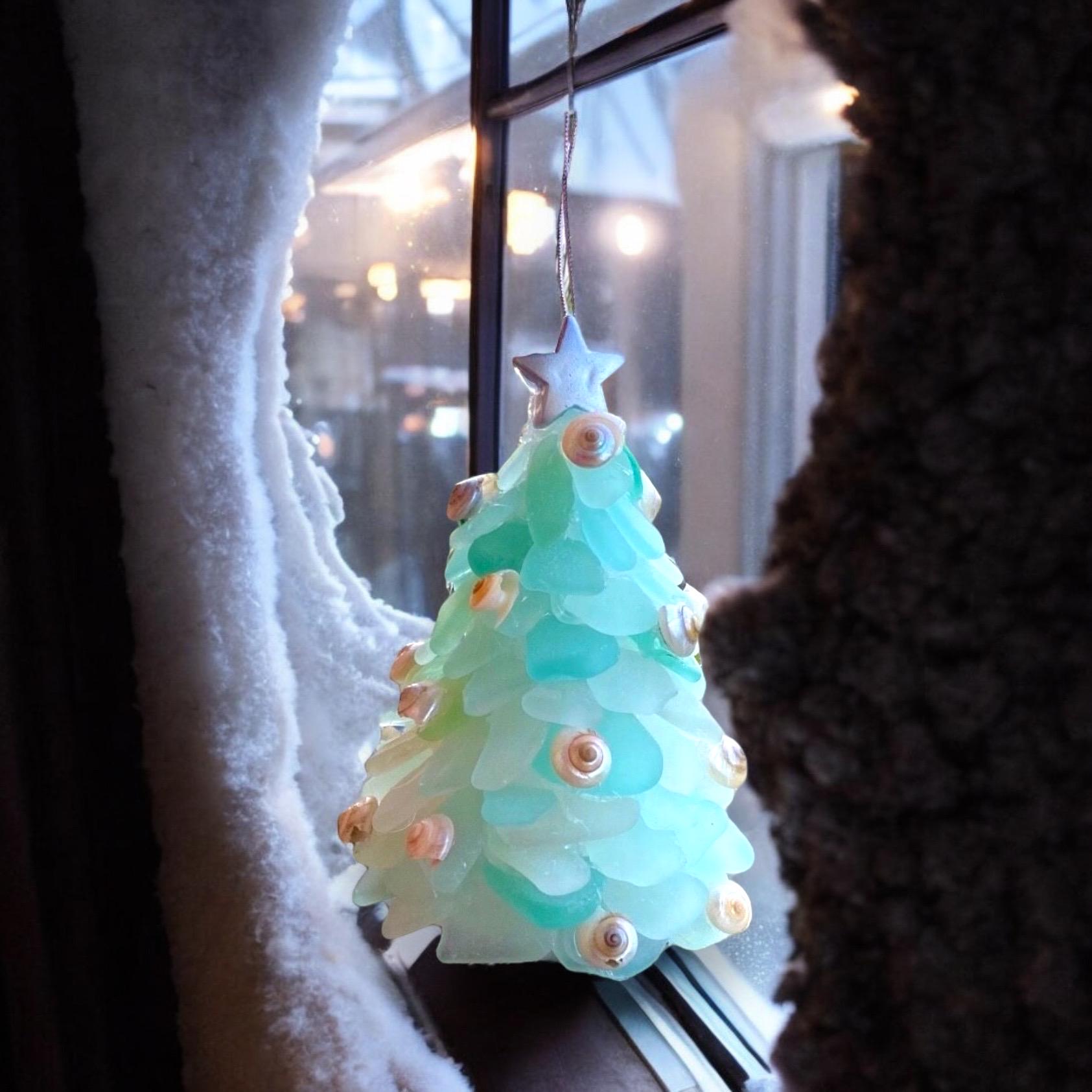 Sea Glass Tree Ornaments