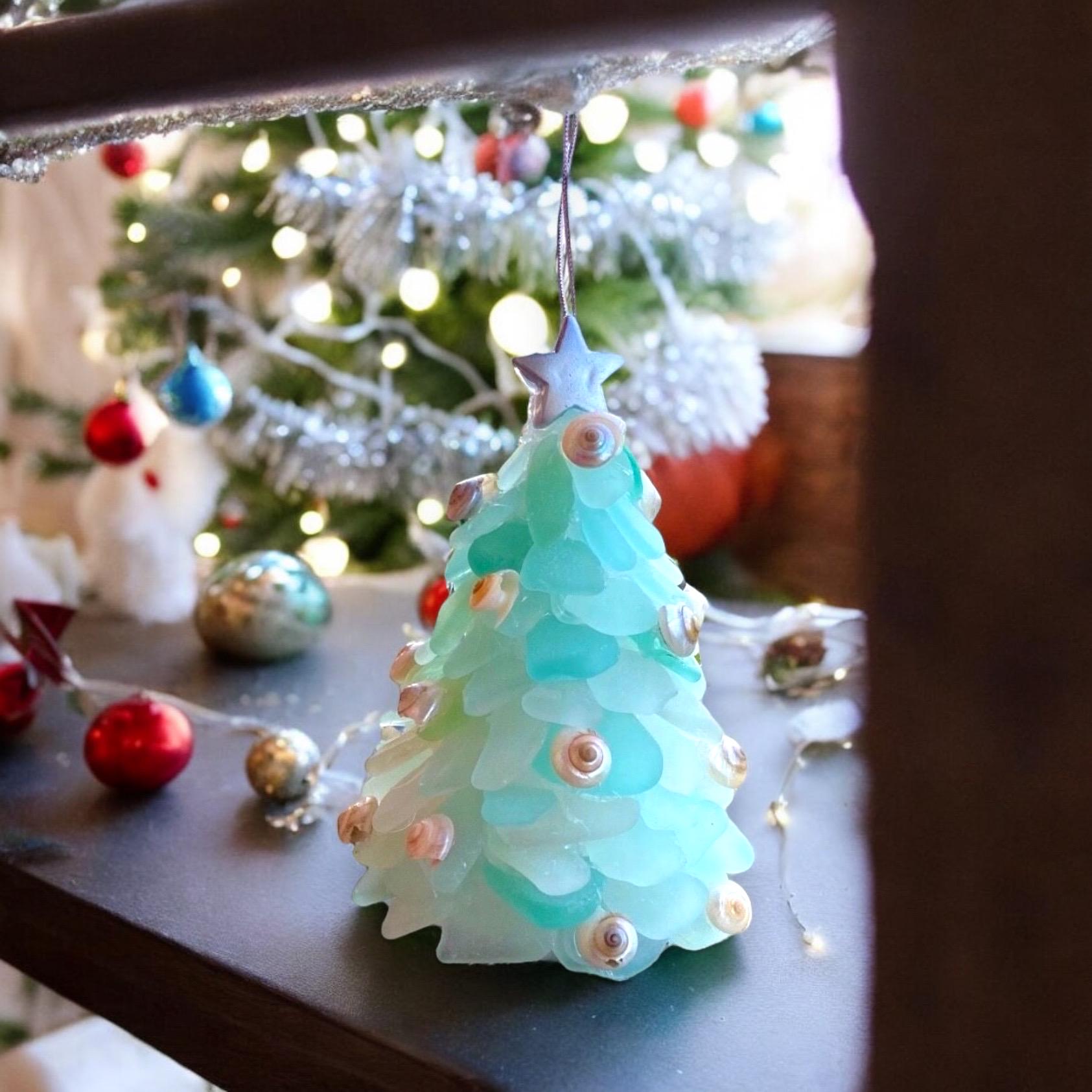 Sea Glass Tree Ornaments