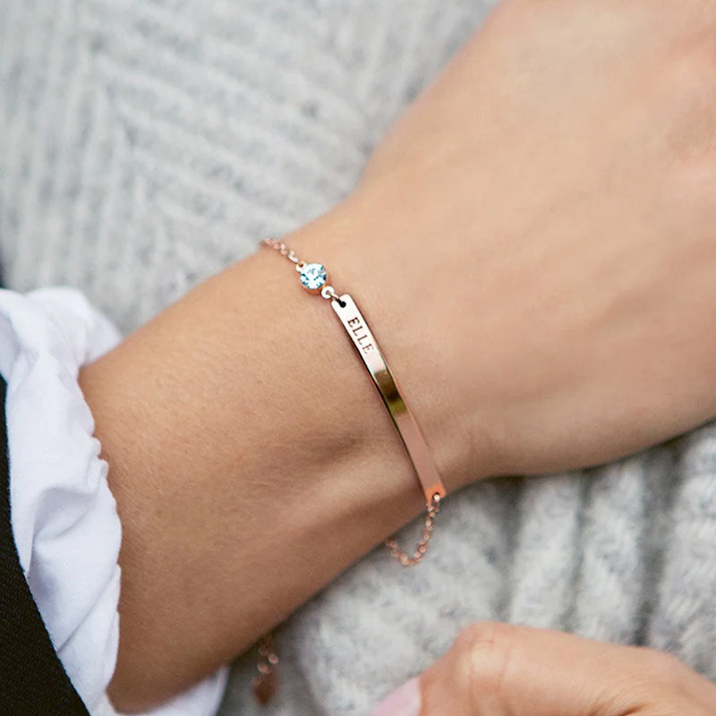 Personalized Birthstone Bracelet