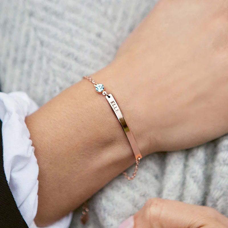 Personalized Birthstone Bracelet