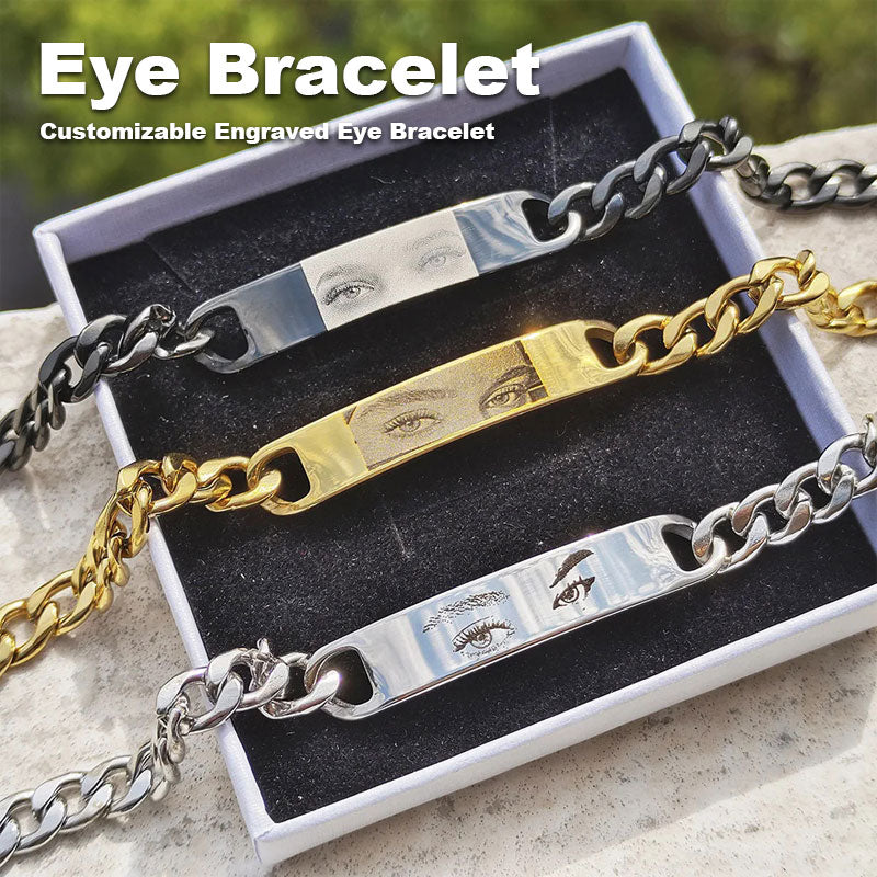 Custom Eyes Engravable Bracelet