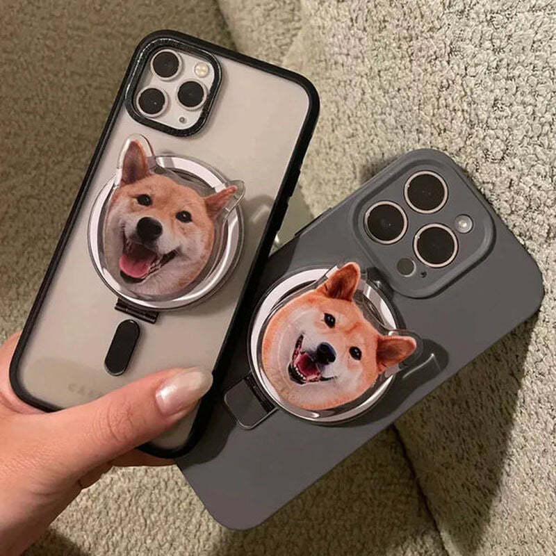 Gepersonaliseerde Pet Face Phone Grip Houder voor Dierenliefhebbers