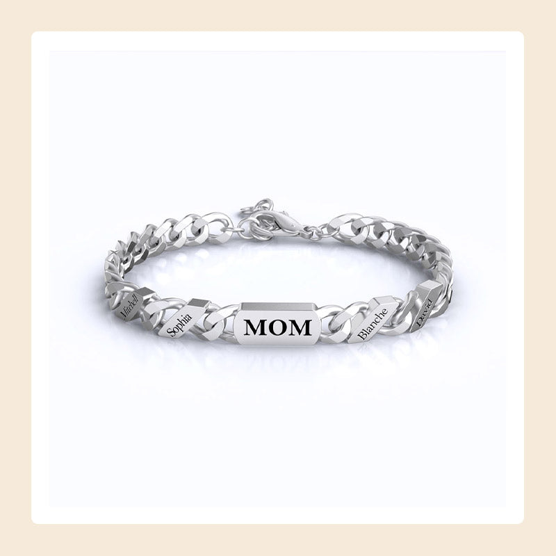 Gepersonaliseerde naammodearmband - Thanksgiving/Kerstmis/Verjaardag/Vaderdagcadeau