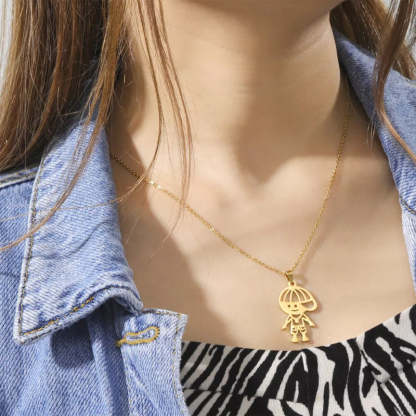 DIY Customized Children's Cartoon Necklace