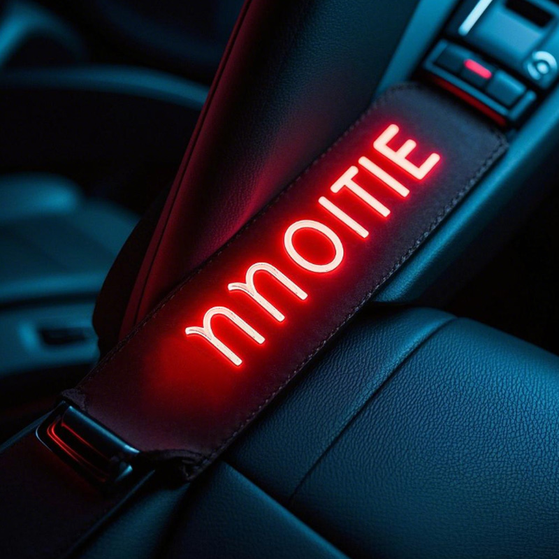 Custom Glow-in-the-Dark Seat Belt Stickers - Available in Multiple Colors
