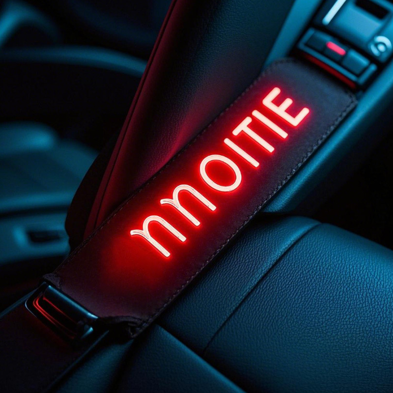 Custom Glow-in-the-Dark Seat Belt Stickers - Available in Multiple Colors
