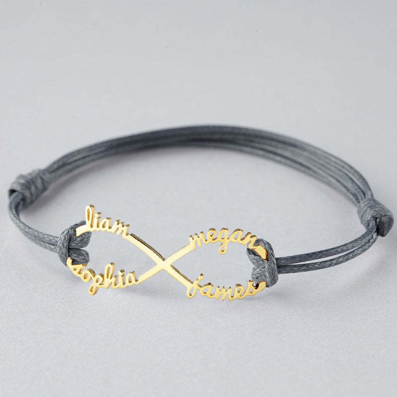 Infinity naam armband gepersonaliseerd cadeau voor vrouwen