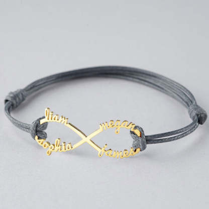 Infinity naam armband gepersonaliseerd cadeau voor vrouwen