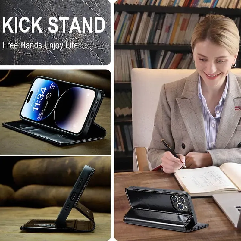 Personalised Monogram Card Holder Magnetic Wallet Phone Case