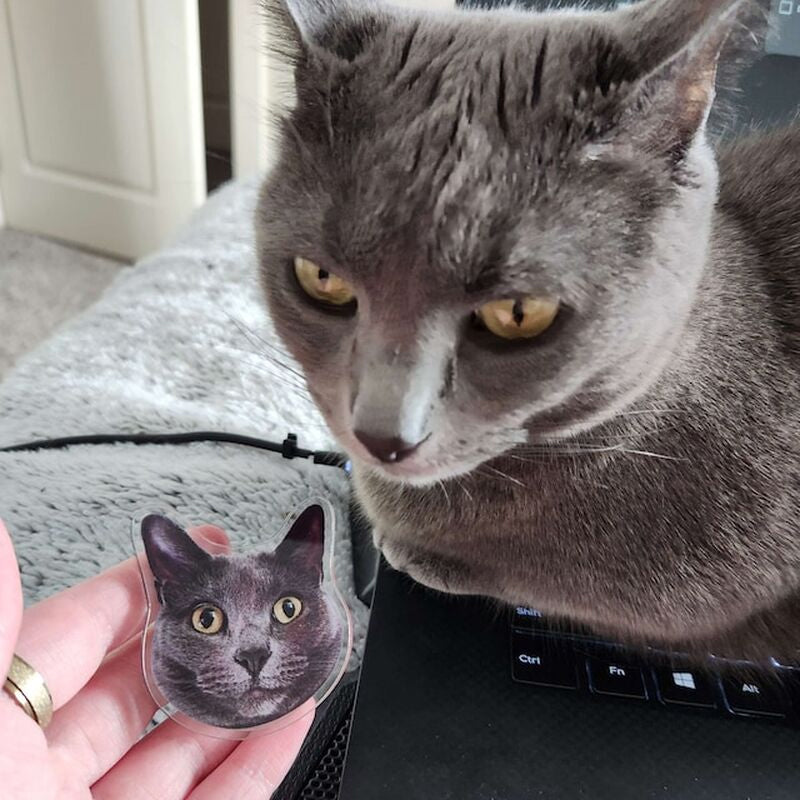 Gepersonaliseerde Pet Face Phone Grip Houder voor Dierenliefhebbers