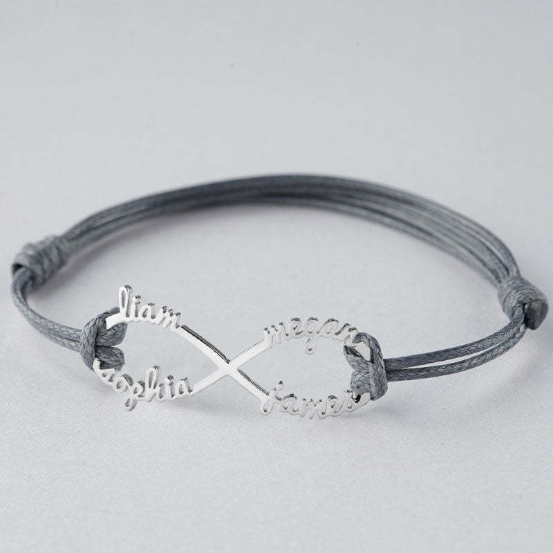 Infinity naam armband gepersonaliseerd cadeau voor vrouwen