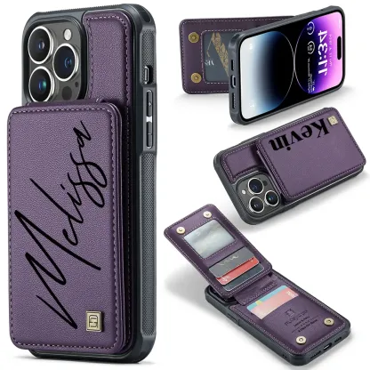 Personalised Monogram Card Holder Wallet Phone Case